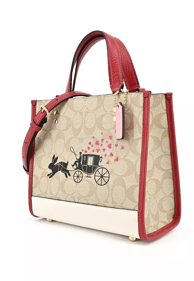 Buy Coach Coach Lunar New Year Dempsey Tote 22 In Signature Canvas With ...