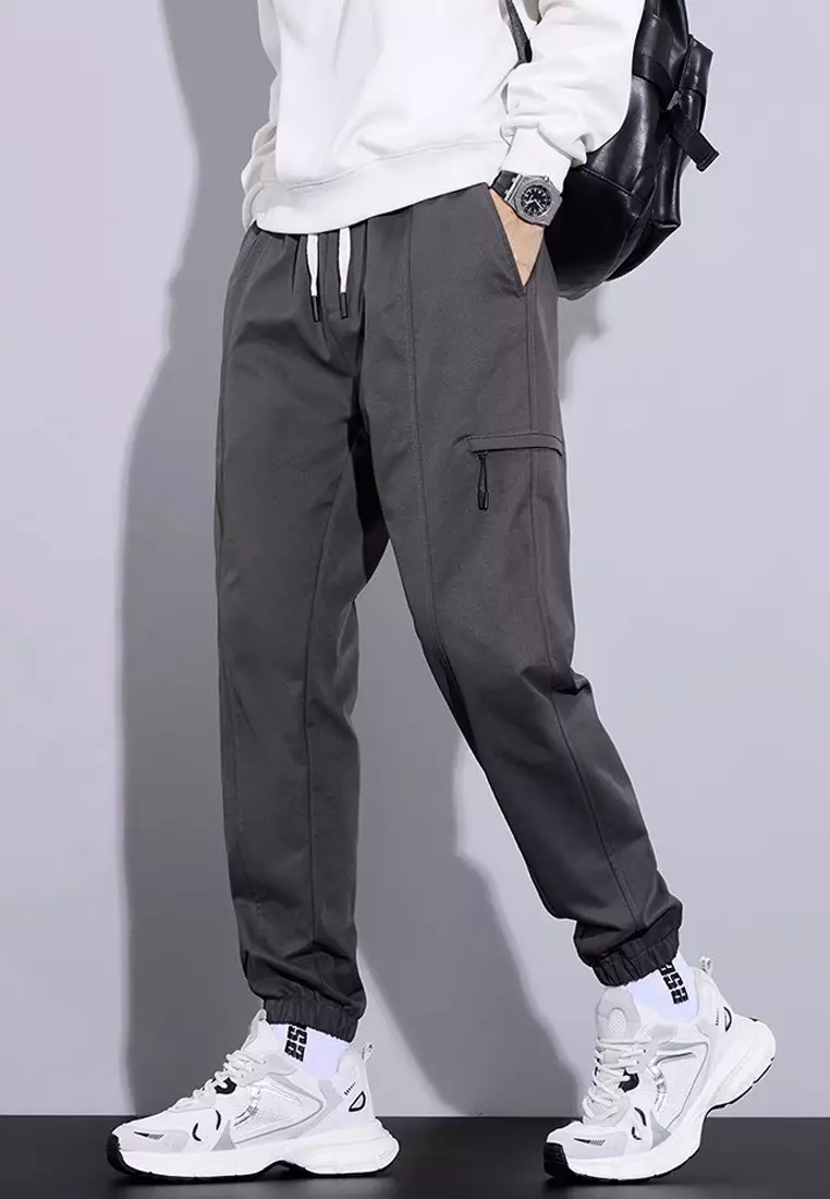 Drawstring Slim Jogger Pants