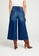Sisley blue Wide flared leg cropped jeans 6A4DEAADC97A46GS_3