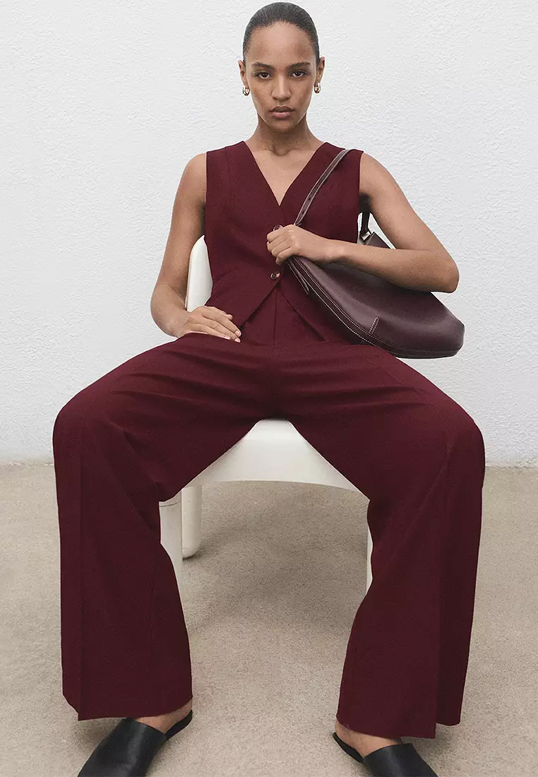 Buy Mango Long Suit-Style Jumpsuit Online | ZALORA Malaysia