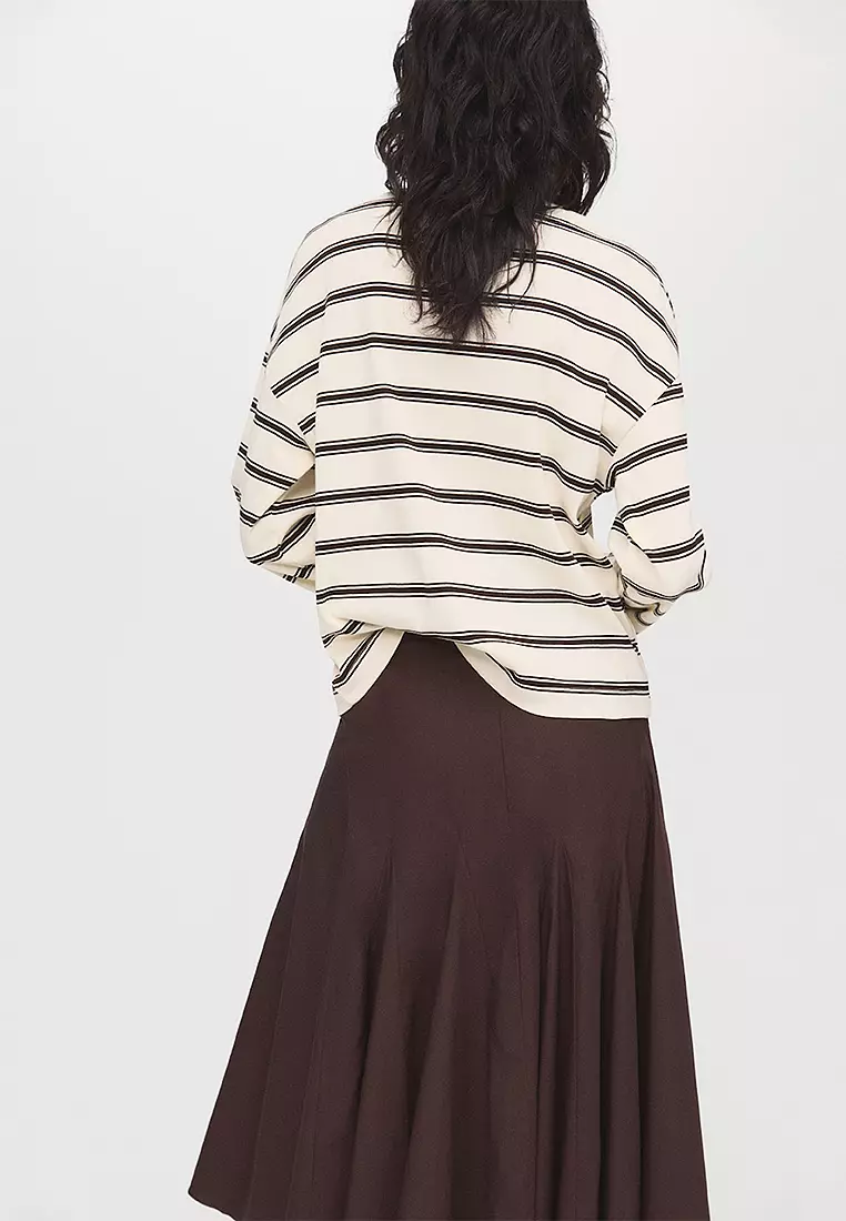 Striped Cotton-Blend Sweatshirt