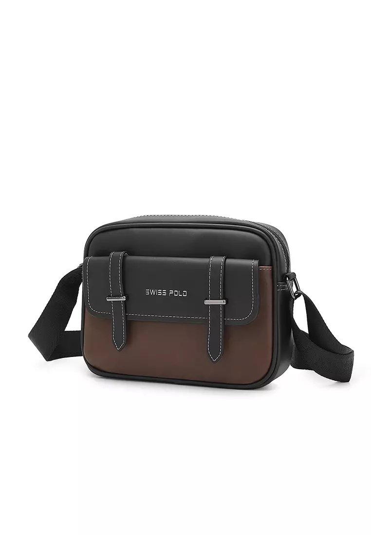 Men's Sling Bag / Crossbody Bag (Tas Selempang Pria) - Cokelat
