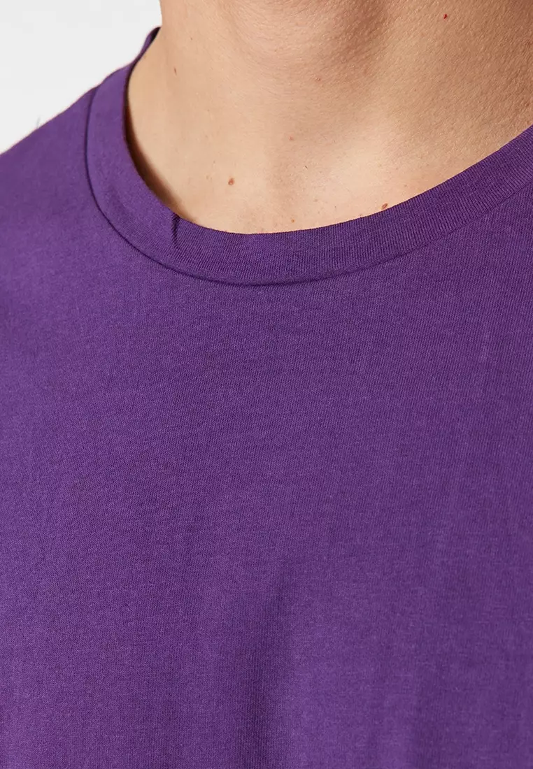 Wide Cut Crew Neck Short Sleeve Urban Print T-Shirt