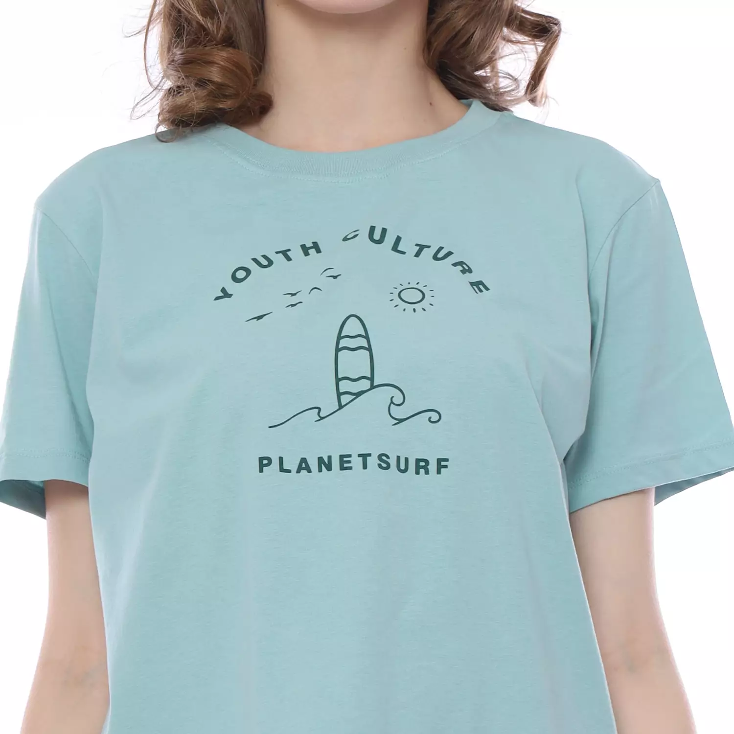 Planet Surf Clothing Kaos Lengan Pendek Wanita Selly Bassic Tee 231A Planet Surf