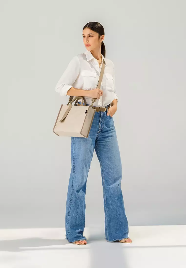 Estela M Crossbody Bag - Oatmilk