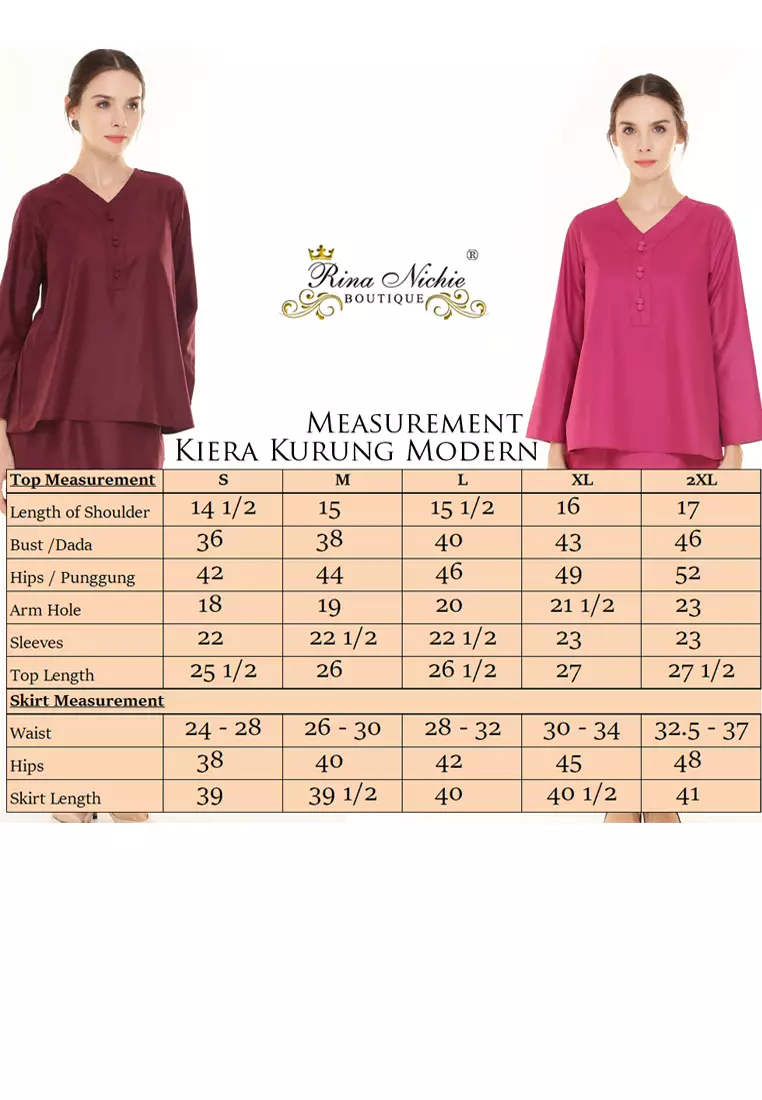 Kiera Kurung Kedah Modern in Hot Pink