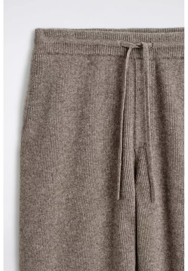 KNITTED MERINO-YAK RELAXED-FIT JOGGERS
