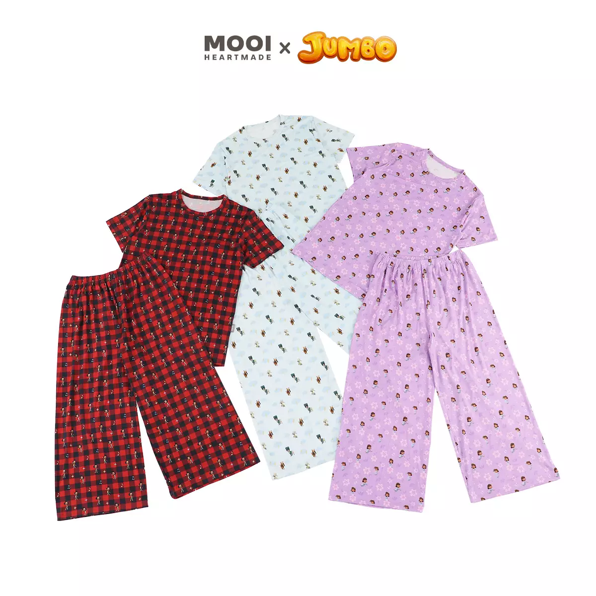 Mooi x Jumbo Piyama Dewasa Setelan Tencel Long Pajamas Adult - Don