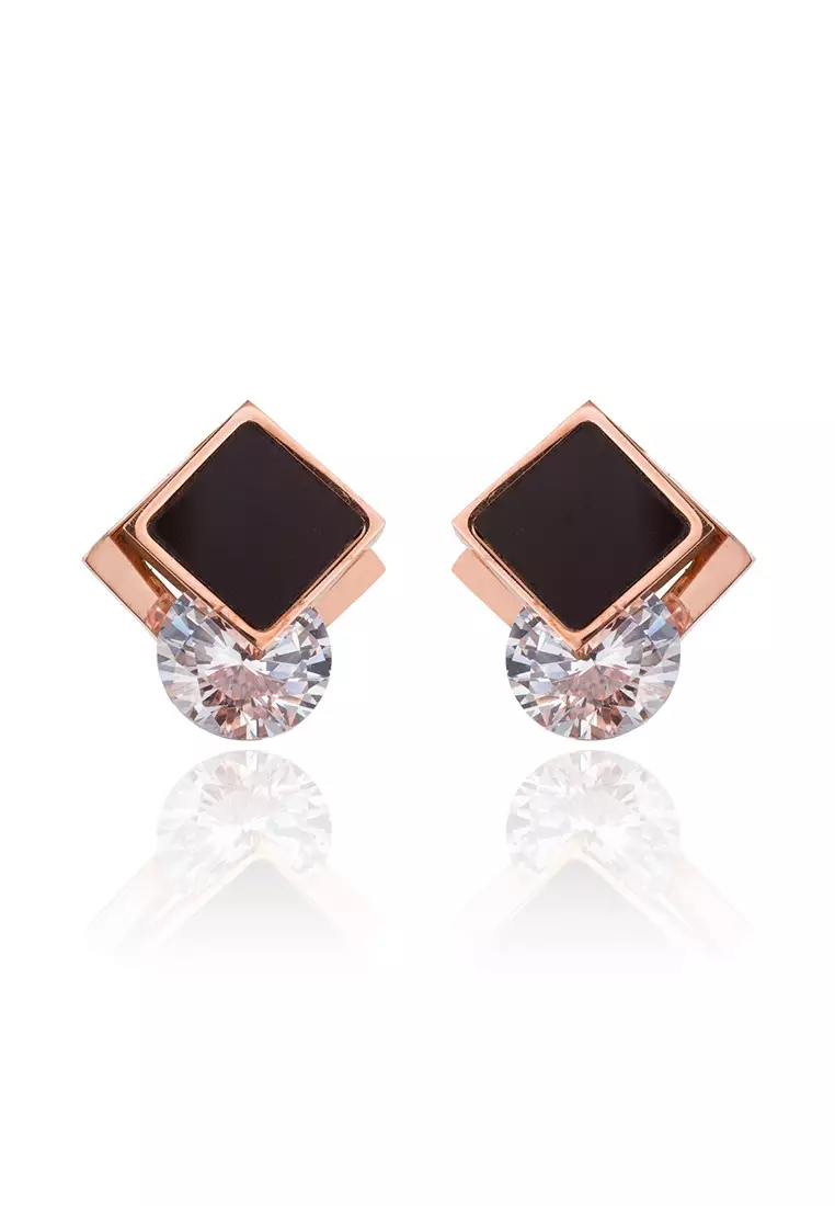 Cz clearance solitaire earrings