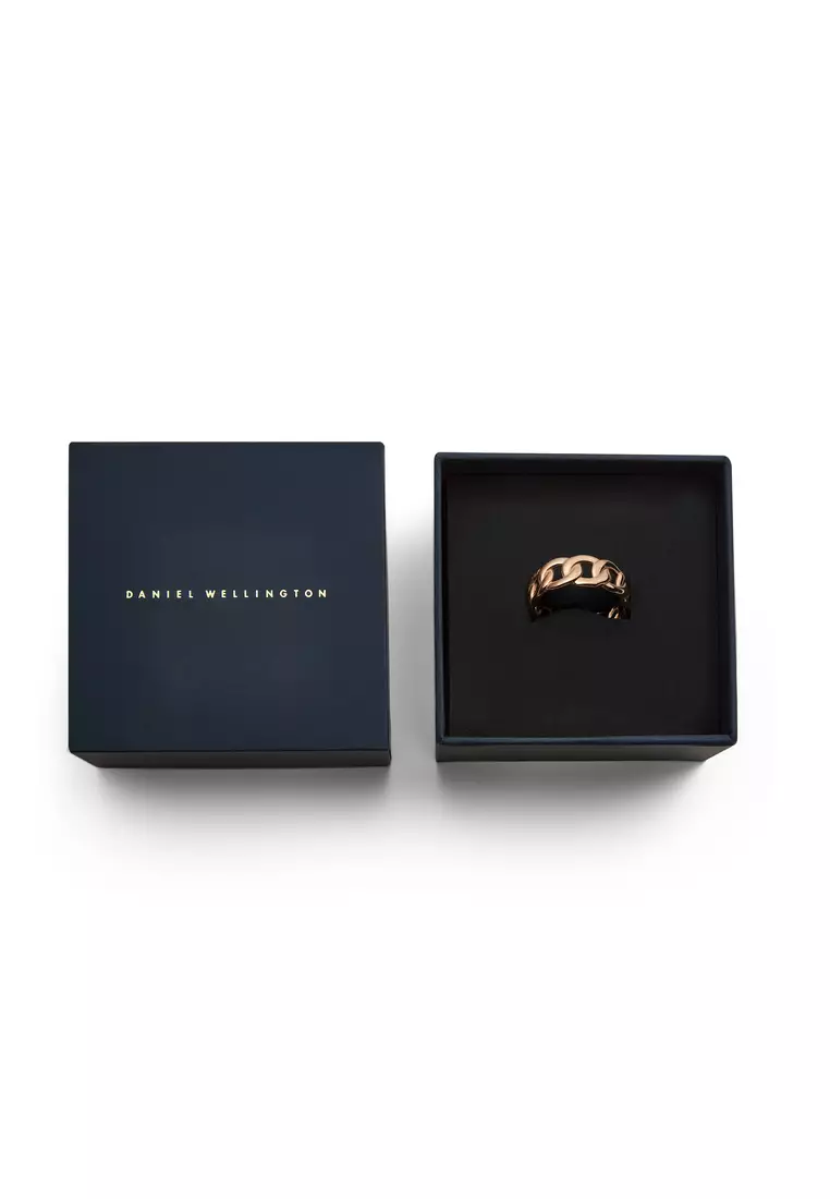 Chunky Chain Ring Rose Gold - Unisex Ring for women and men stainless steel Ring DW Official Authentic Original