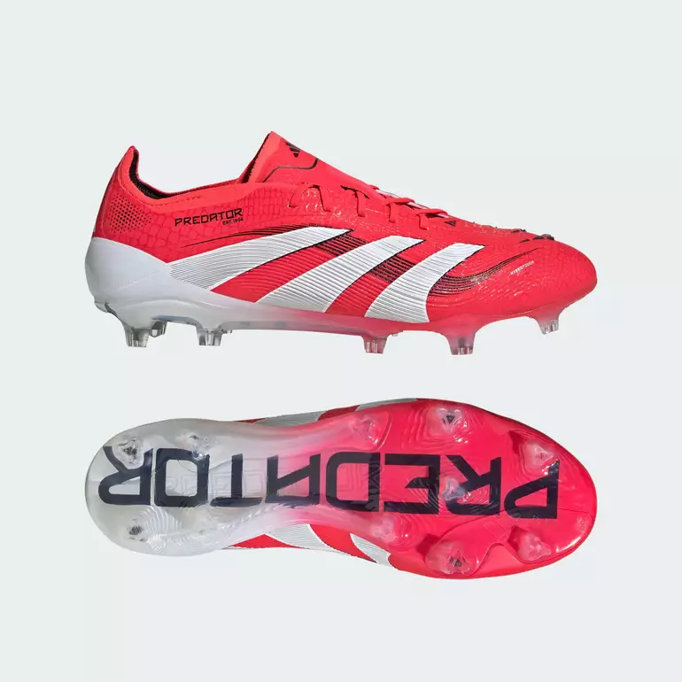 Football Predator Elite Firm Ground Boots Unisex Red ID3882
