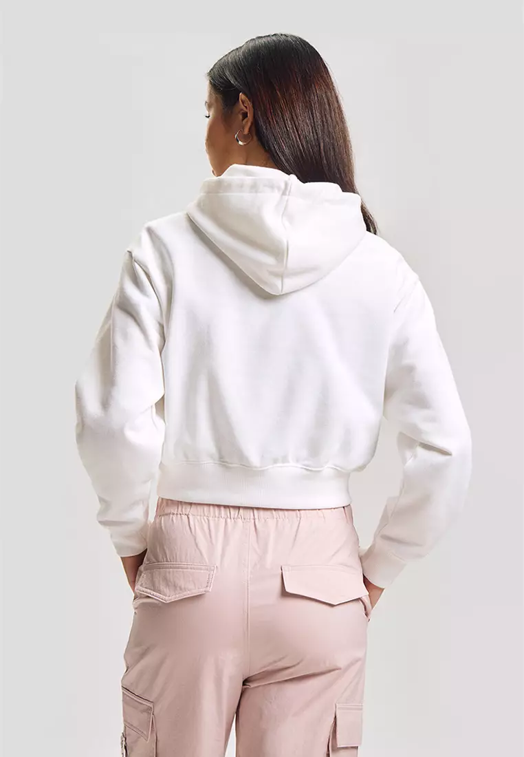 Rebel Cat Relaxed Cropped Hoodie