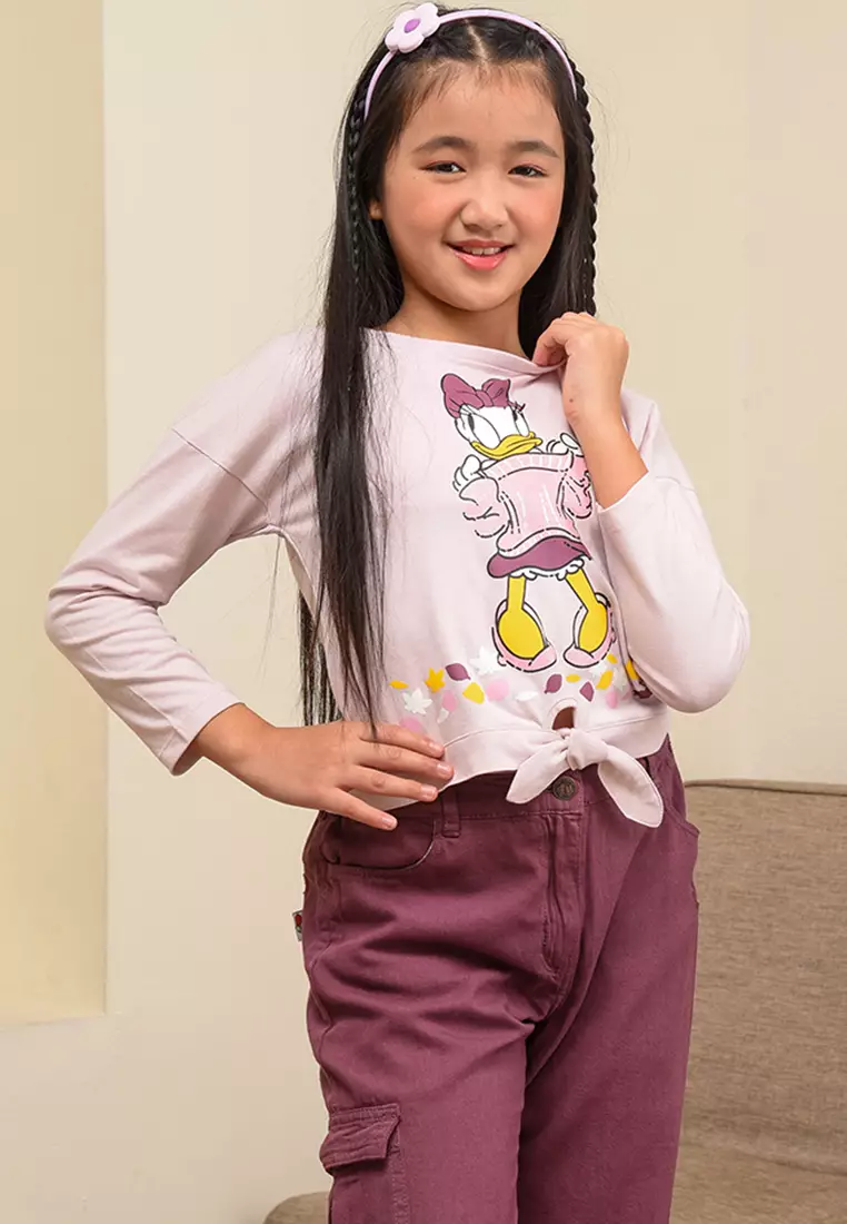 Long sleeves t-shirt girl/ Kaos lengan panjang anak perempuan/ Daisy Too Cute