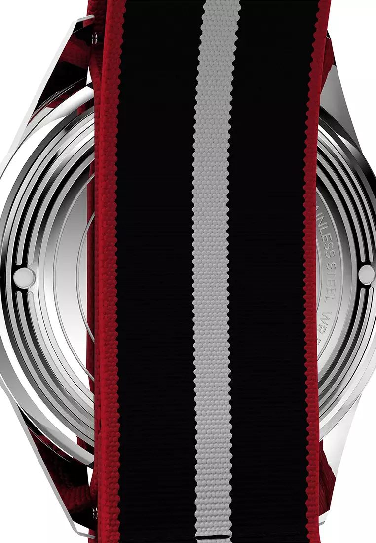 Timex Marlin Jet Black Fabric Analog Quartz Watch For Men TW2Y37300