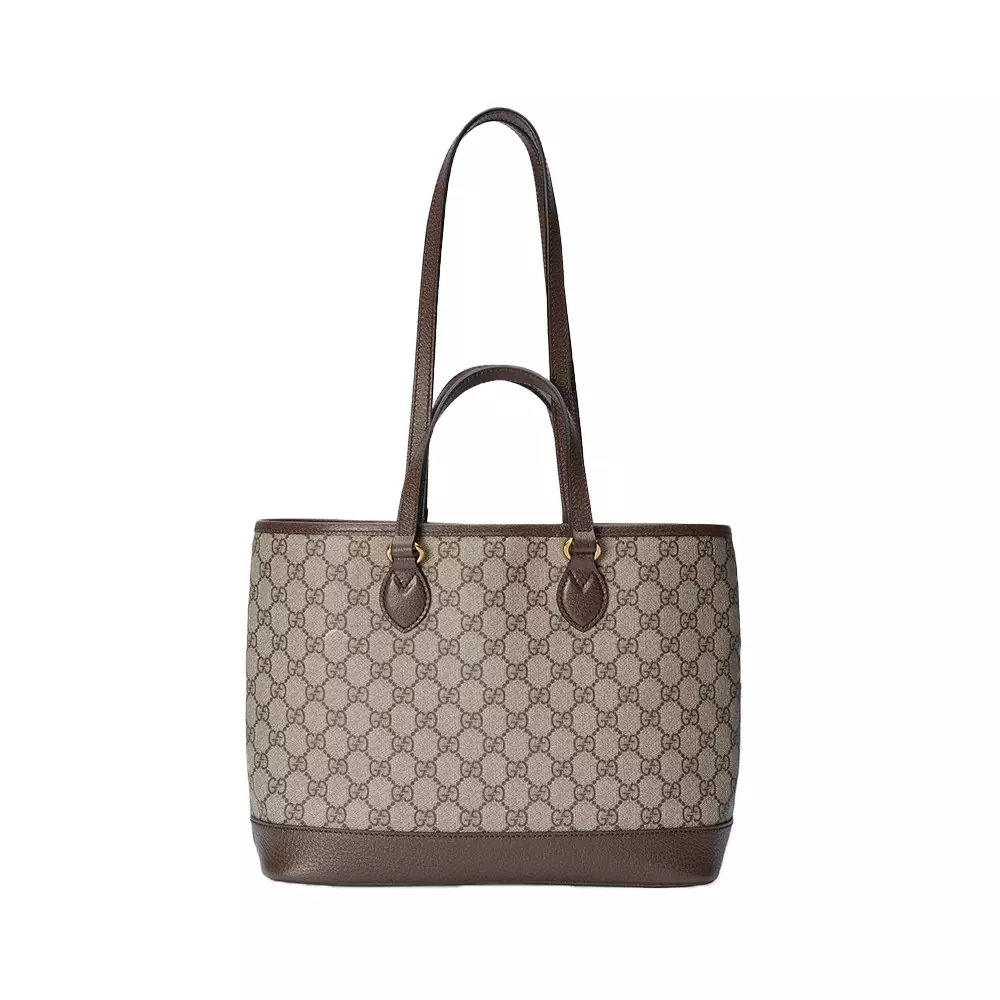 Jual Gucci Small Ophidia GG Supreme Canvas Tote Bag Beige Ebony