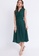 Hook Clothing green Wrap Front Flare Dress 02D11AAD1972F0GS_3