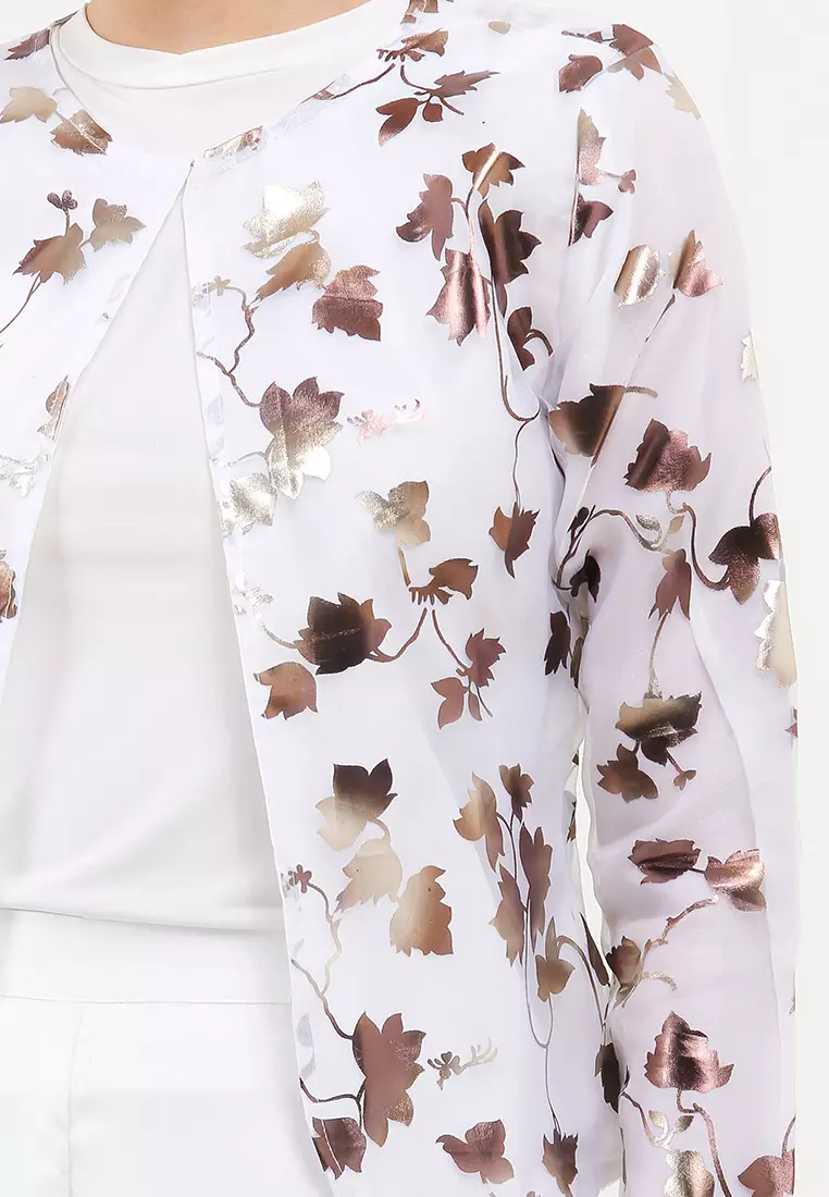 Chanira Festive Riaz Tunic-White