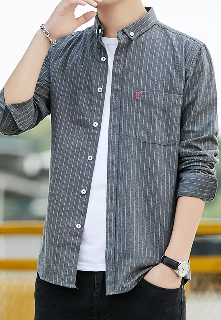Slim Stripe Long Sleeved Shirt C1620