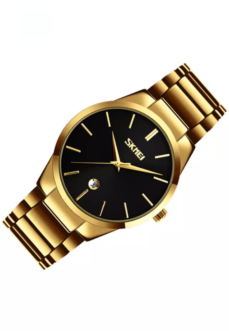 Jam Tangan Kasual Analog Pria Waterproof Strap Tali Material Stainless Steel MZ89 ORIGINAL