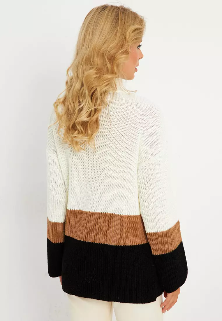 Color Block Knitted Sweater