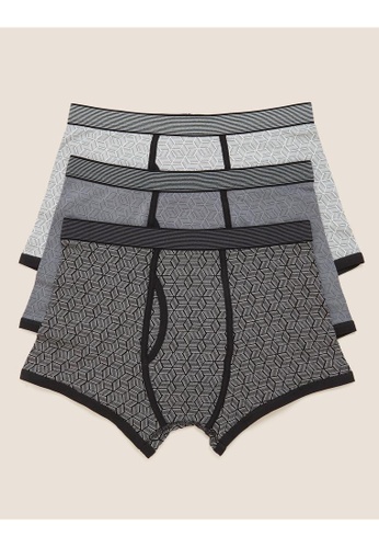NEW MENS PURE COTTON BOXERS MARKS AND SPENCER COOL AND FRESH SMALL TO XXLARGE