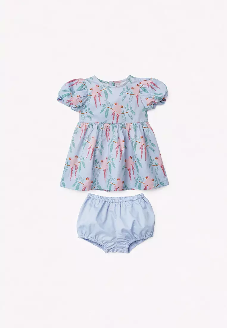 Baby girl dress and knicker cheap set