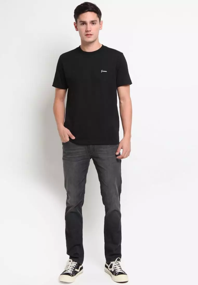Hammer Men Basic Tee Z1TO001-H1 | Kaos Lengan Pendek Pria Hitam