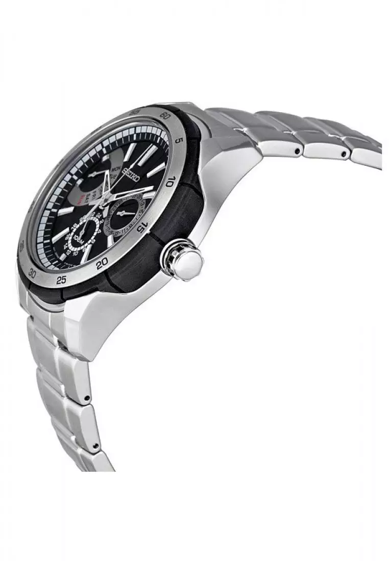 Jam Tangan Pria Seiko Criteria Original Garansi Resmi Strap Stainless Steel Silver SNT019 SNT019P1 Silver