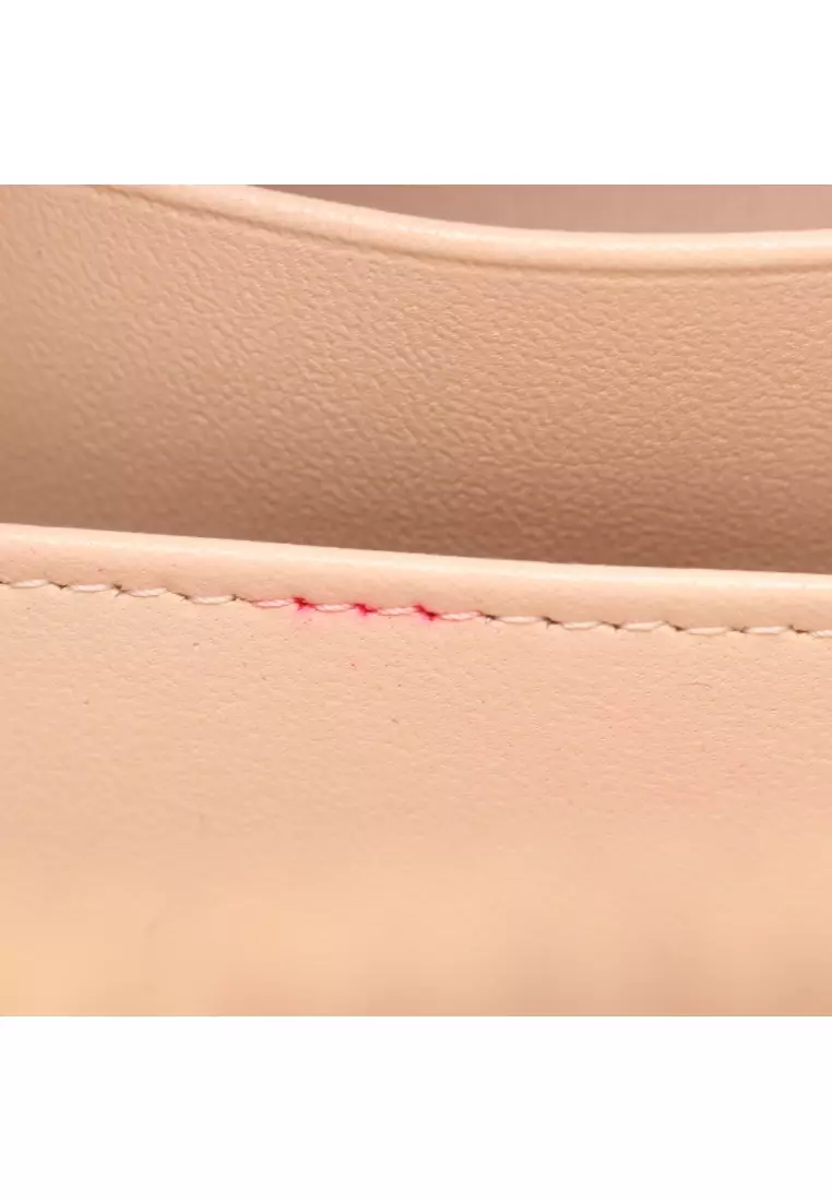 Pre-Loved Chanel matelasse chain shoulder bag lambskin pink gold hardware 2WAY