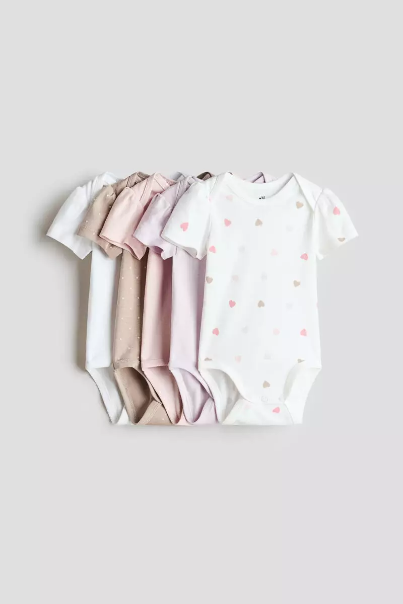 5-pack cotton bodysuits