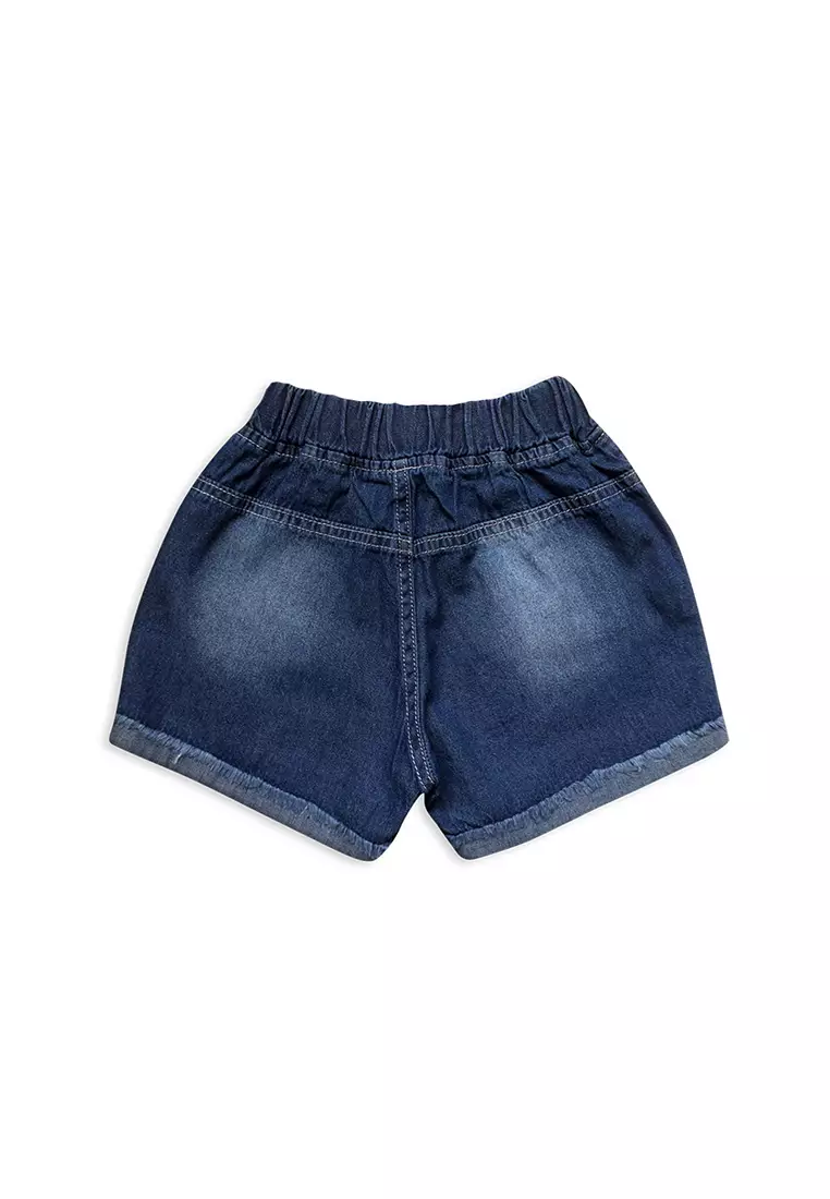 Wakakids Celana Pendek Jeans Anak Perempuan Motif Bordir Bunga Untuk Usia 6 Bulan Hingga 5 Tahun 005 Vench