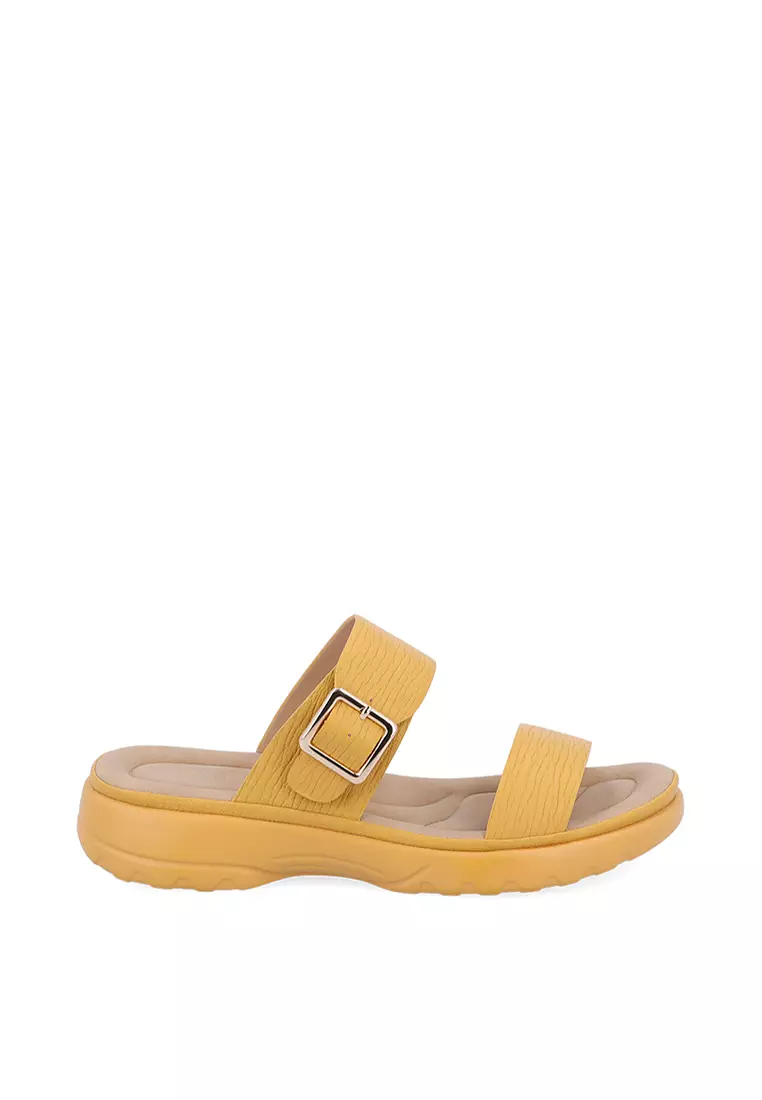 Discount on Carlo Rino  shoes - SKU: Yellow Succour Comfort Flat