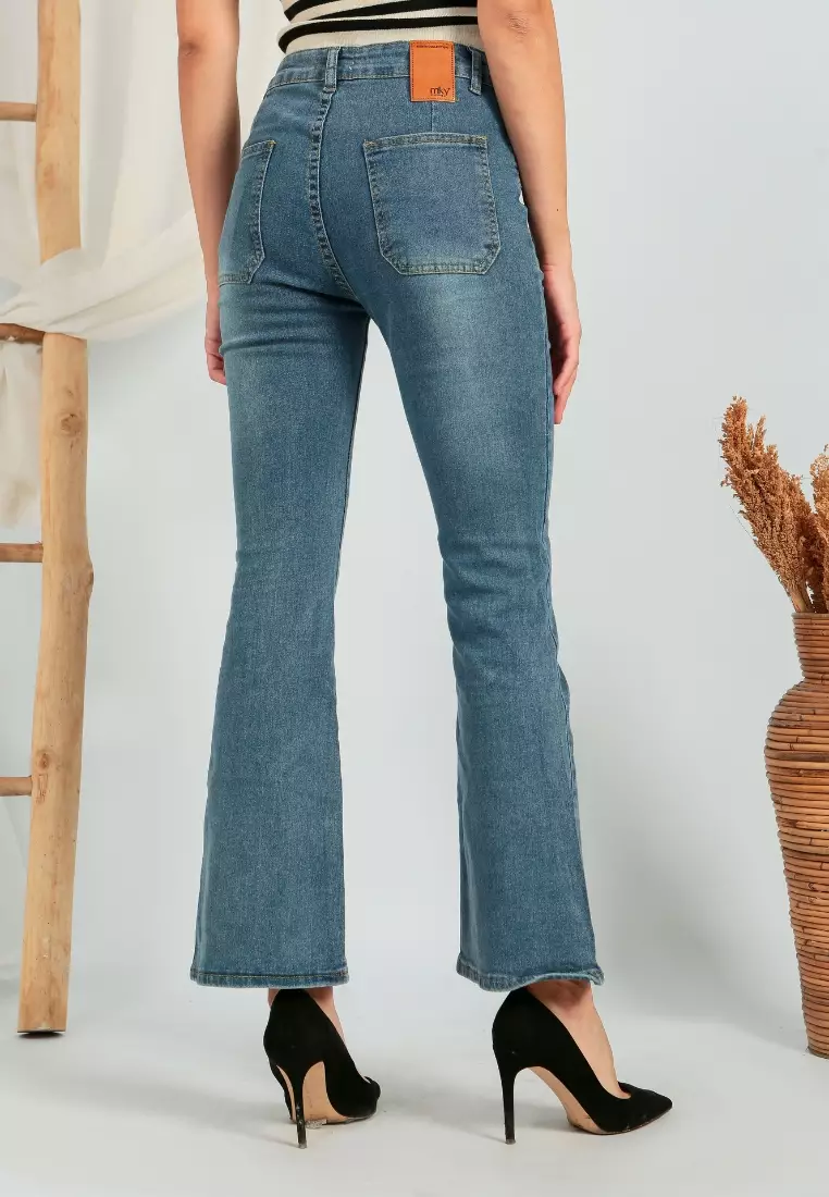 Doona Flare Jeans High Waist in Blue