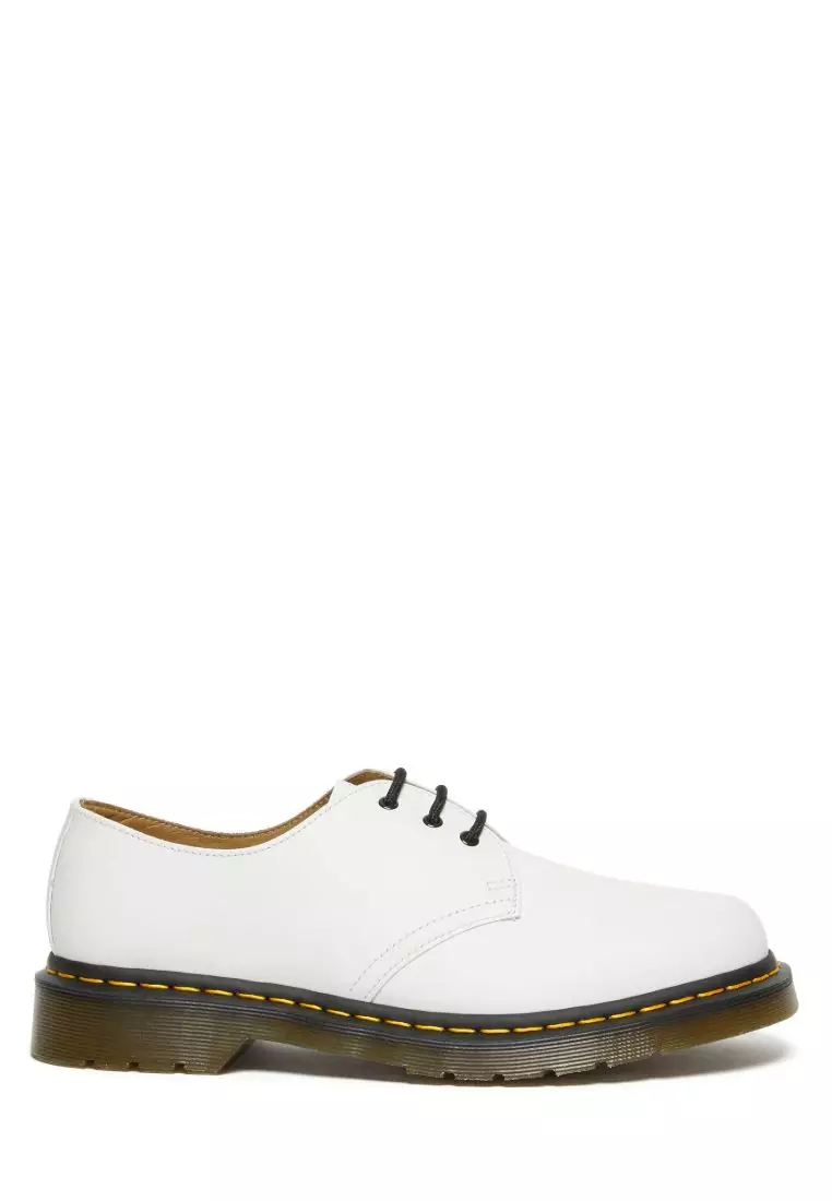 Discount on Dr. Martens  shoes - SKU: 1461 White Smooth Leather Oxford Shoes