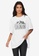 ONLY white Lucy Half Sleeves Oversized State T-Shirt 25C3FAAF08D048GS_1