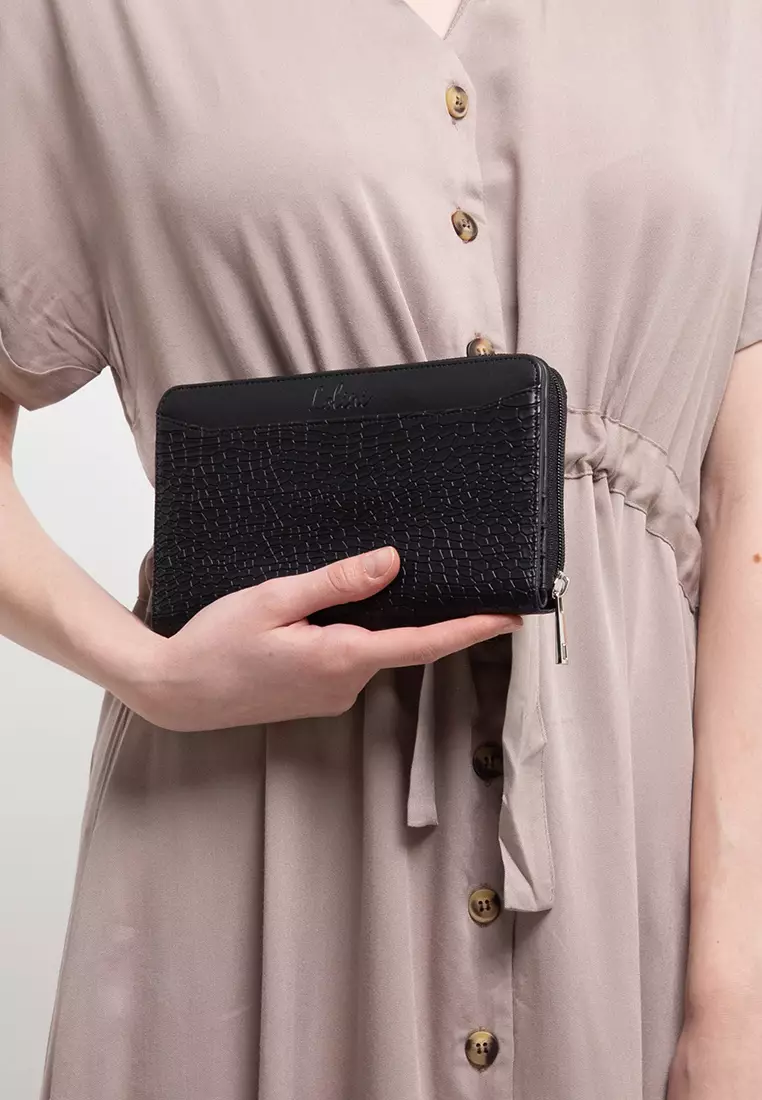 Angela Croco Wallet Bl