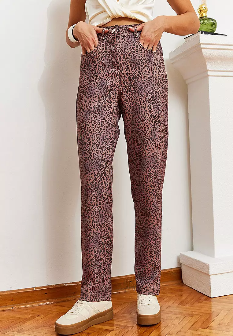 Leopard Print Jeans
