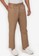 ZALORA BASICS brown Extended Band Trousers 44587AA2DCC90FGS_1