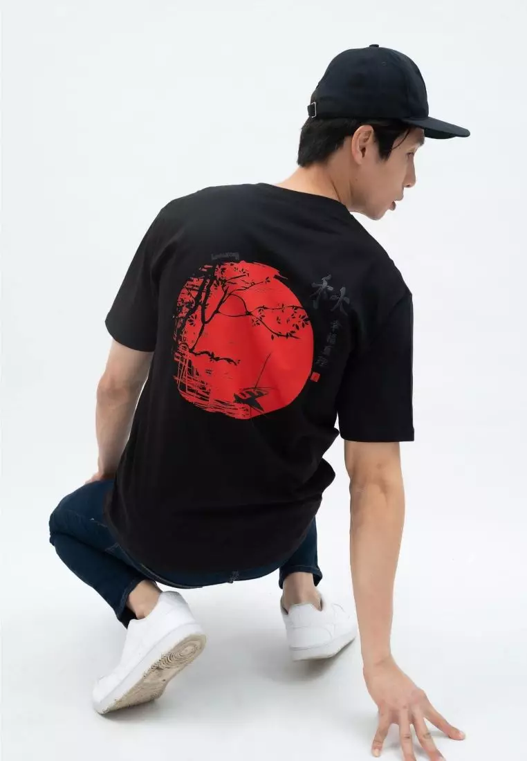 Houseofcuff T-shirt Kaos Hitam Motif Danau Tersedia Size S-4XL