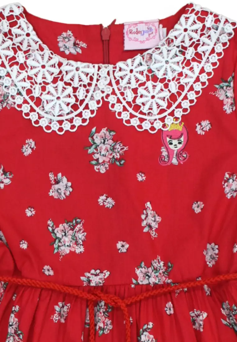 Mini Dress/ Dress Pendek Anak Red/ Rodeo Junior Girl Little Star