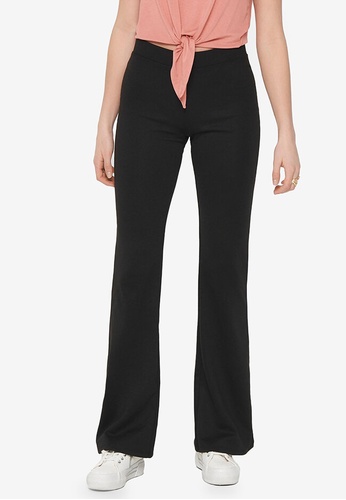 ONLY black Fever Stretch Flared Pants 40432AA9A586F9GS_1