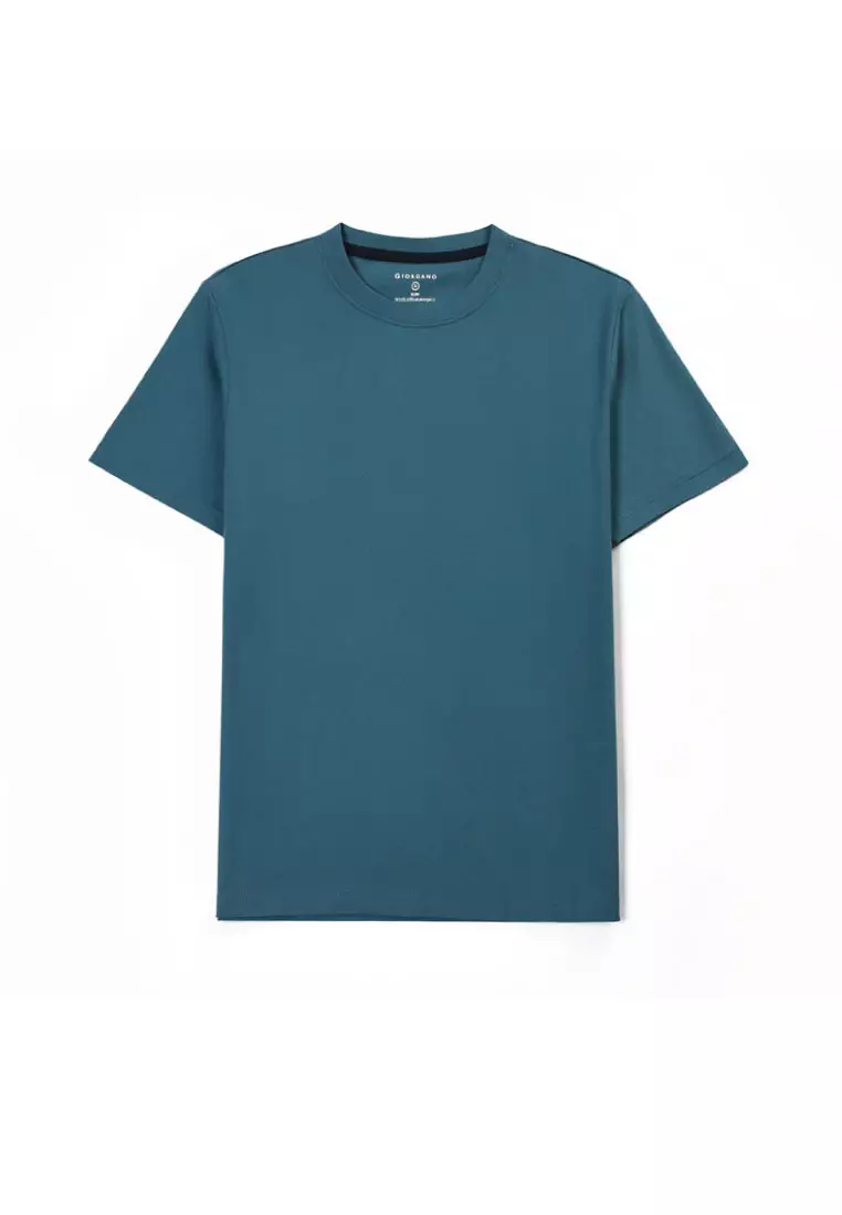 Buy GIORDANO Men's Cotton Plain Short Sleeve Tee 01022250 Online ... image.