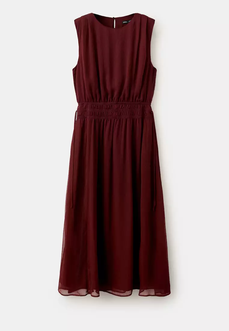 Flowy Dress With Gathered Waist