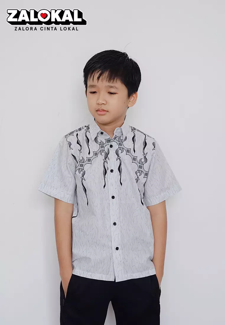 Kids Seva Kemeja Batik Anak Lengan Pendek (anak)