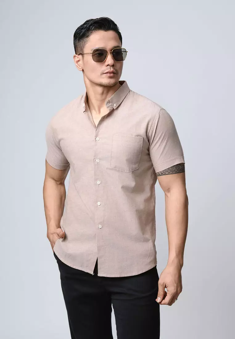 Khaki Oxford SS Shirt