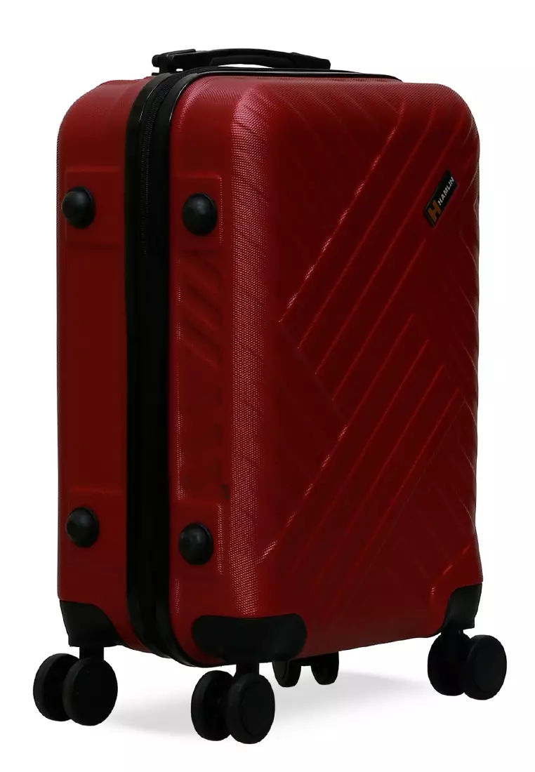 Carlton Koper Unisex Size 20 Inch Suitcase Large Compartment Material ABS+PVC Coated ORIGINAL - Red