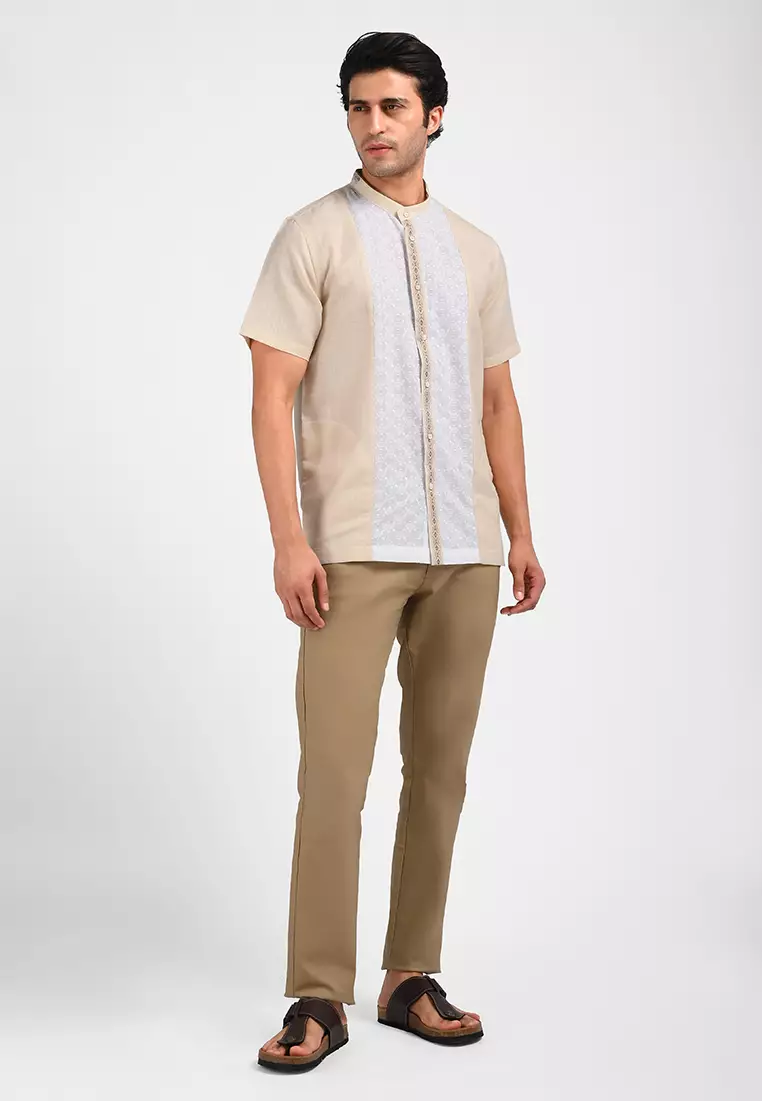 MOC Kemeja Koko Lengan Pendek Pria EDDARD-KHAKI