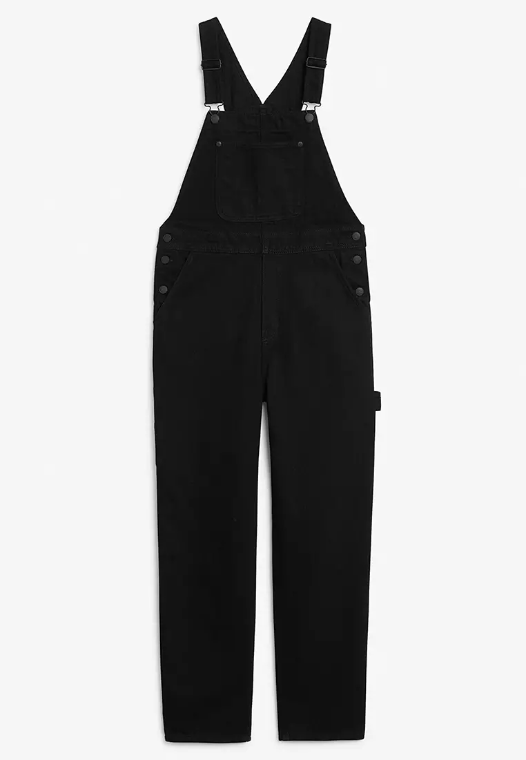 Buy Monki Denim Dungaree Jumpsuit 2024 Online | ZALORA Singapore