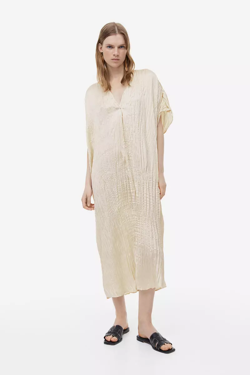 Pleated tunic dress