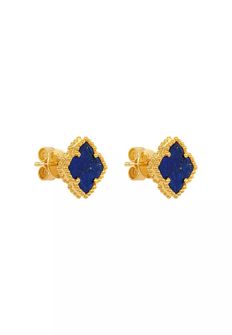 HABIB Lapis Lazuli Earrings in 750/18K Yellow Gold 457800125(YG)-LZ